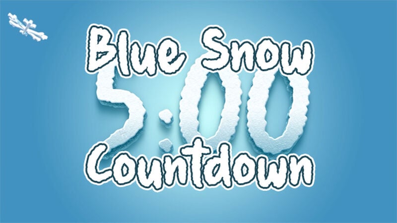 Blue Snow Countdown